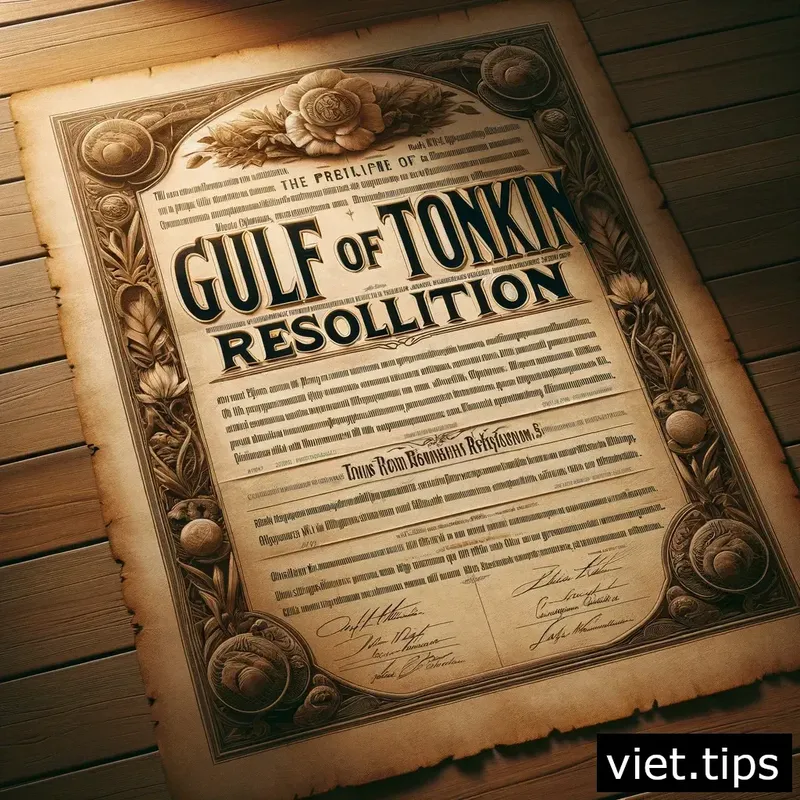 The historic Gulf of Tonkin Resolution document